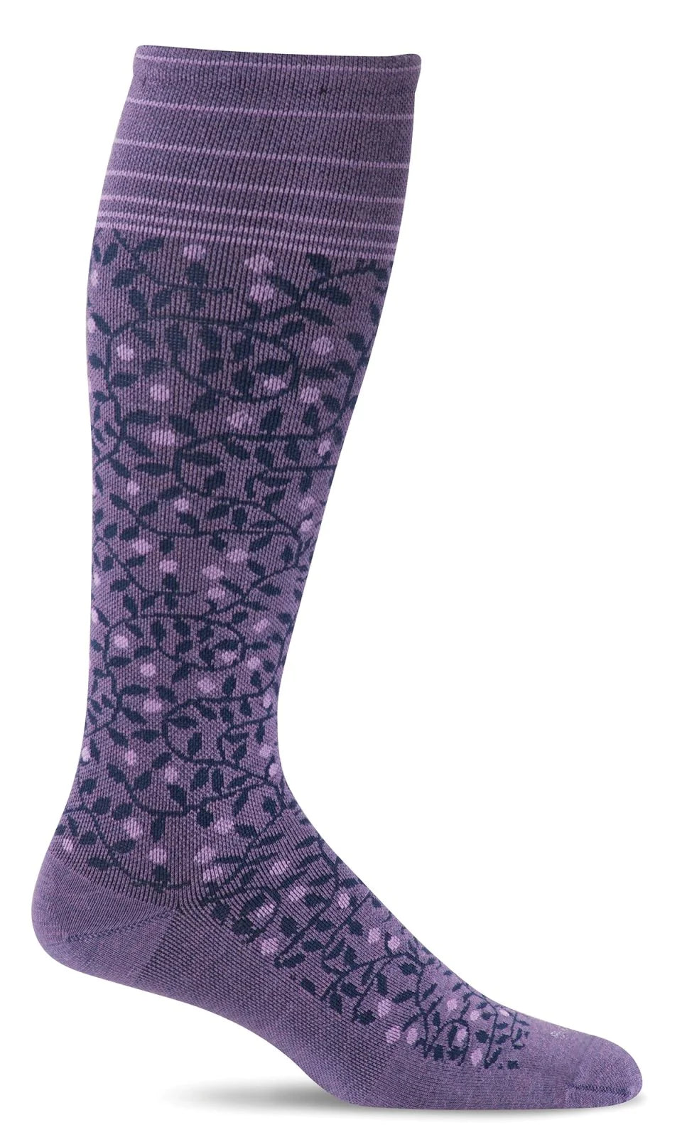 sock sizes hiking -  New Leaf Women's Bamboo/Merino Firm Graduated Compression Socks in Plum