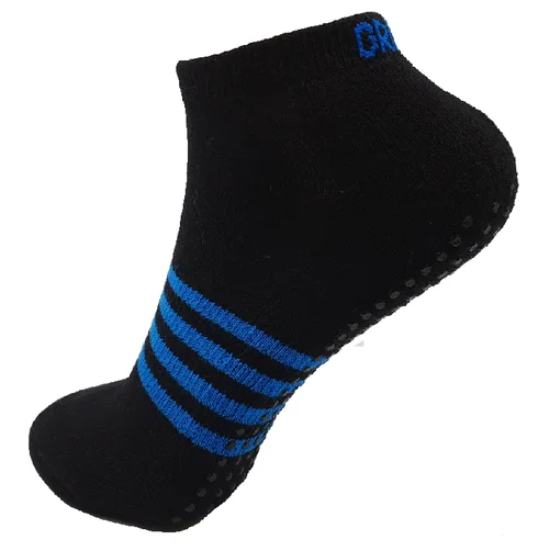 sock returns hiking -  Non Slip Ankle Socks in Blue Stripes