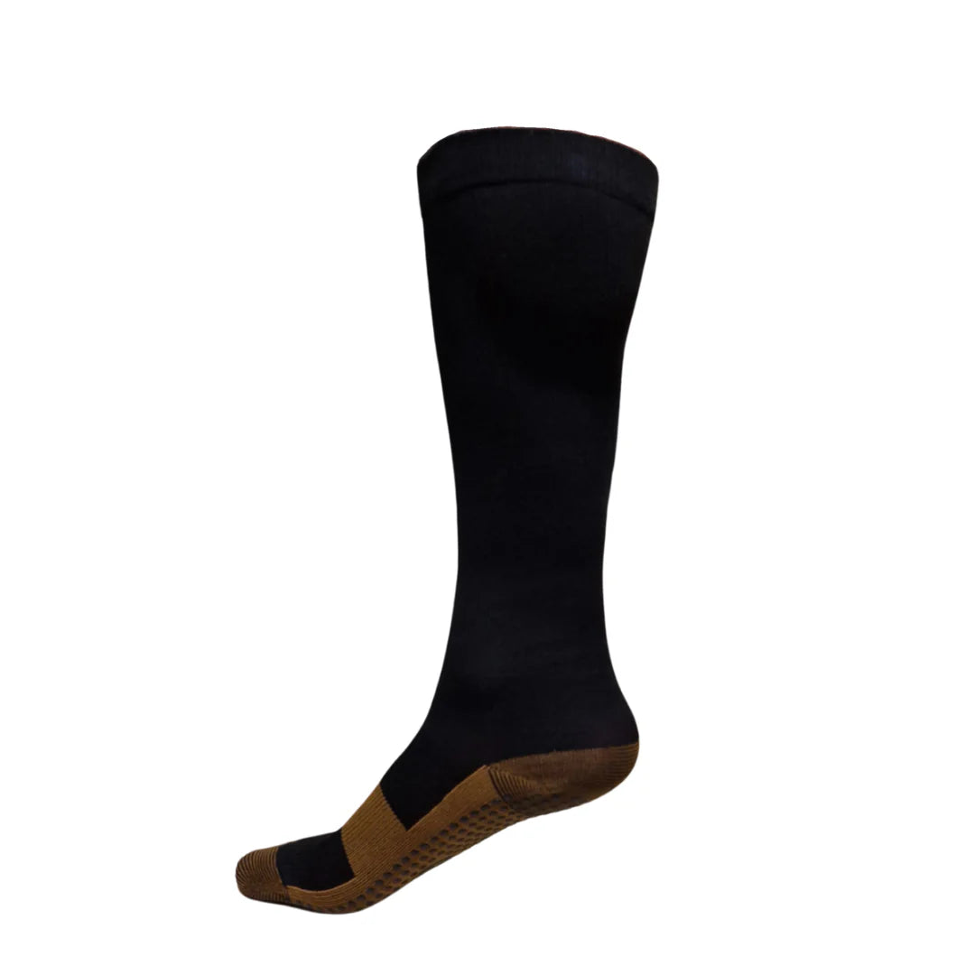 sock brands running -  Non-Slip Compression Socks in Black