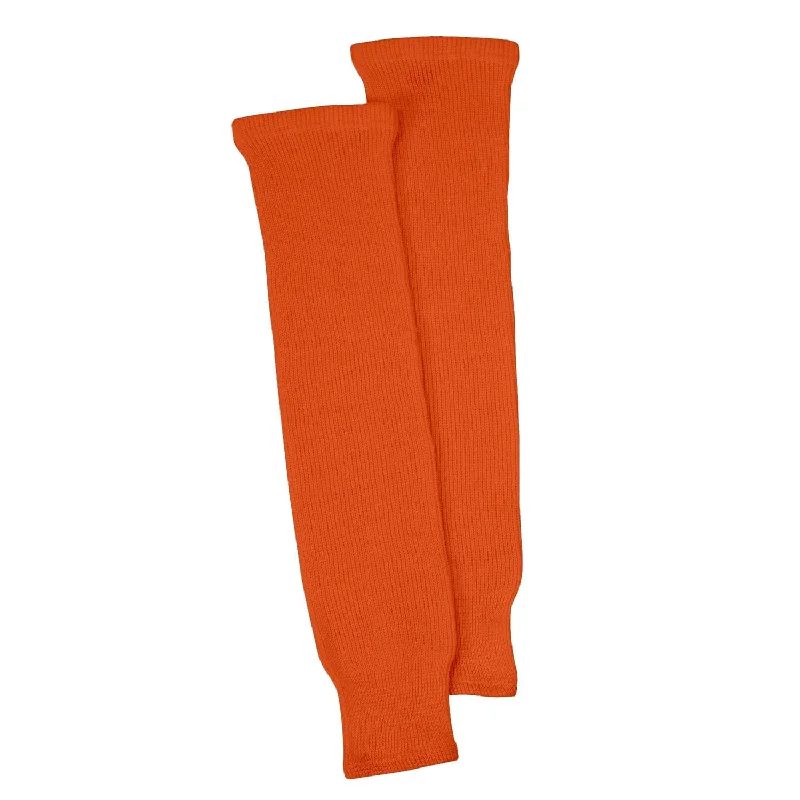 sock trends hiking -  Orange Knit Hockey Socks