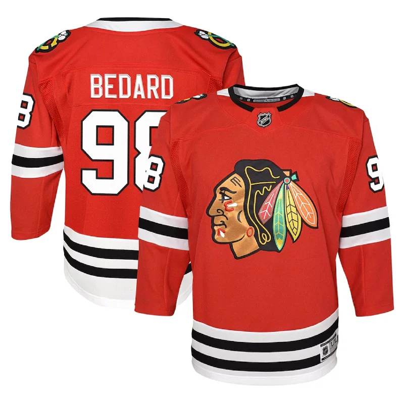 sock fashion running -  Outer Stuff Premier Junior Jersey - Chicago Blackhawks Connor Bedard Home