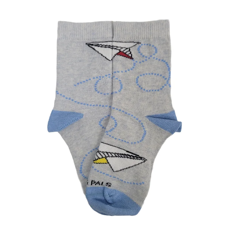 sock sizes thermal -  Sock Panda - Paper Airplane Socks (Ages 3-5)