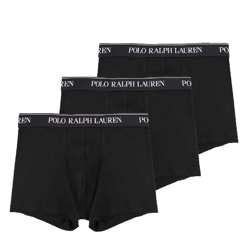 sock durability hiking -  Polo Ralph Lauren Classic 3-Pack Trunks Black