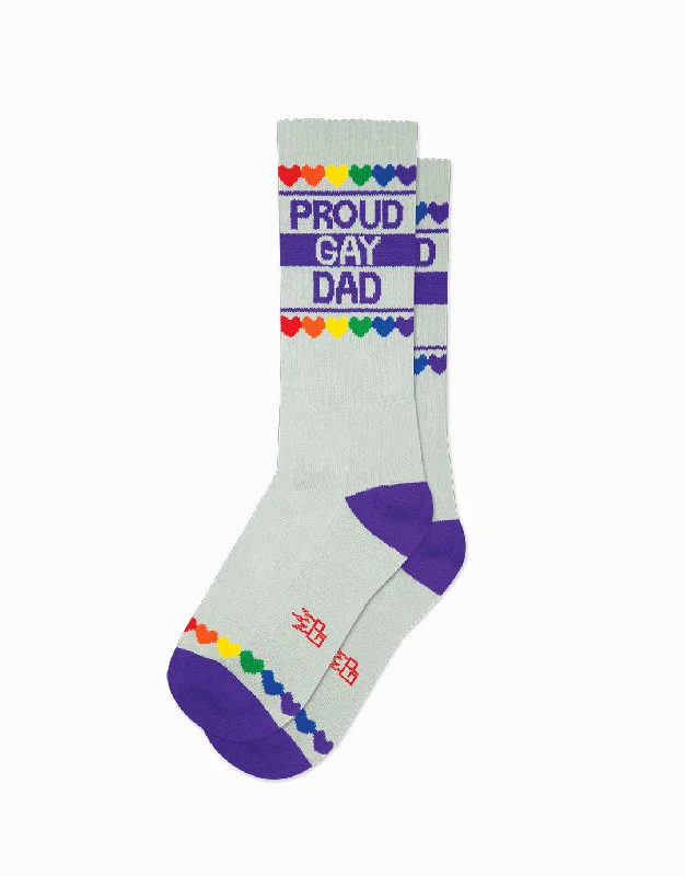 sock packaging running -  Proud Gay Dad Gym Socks