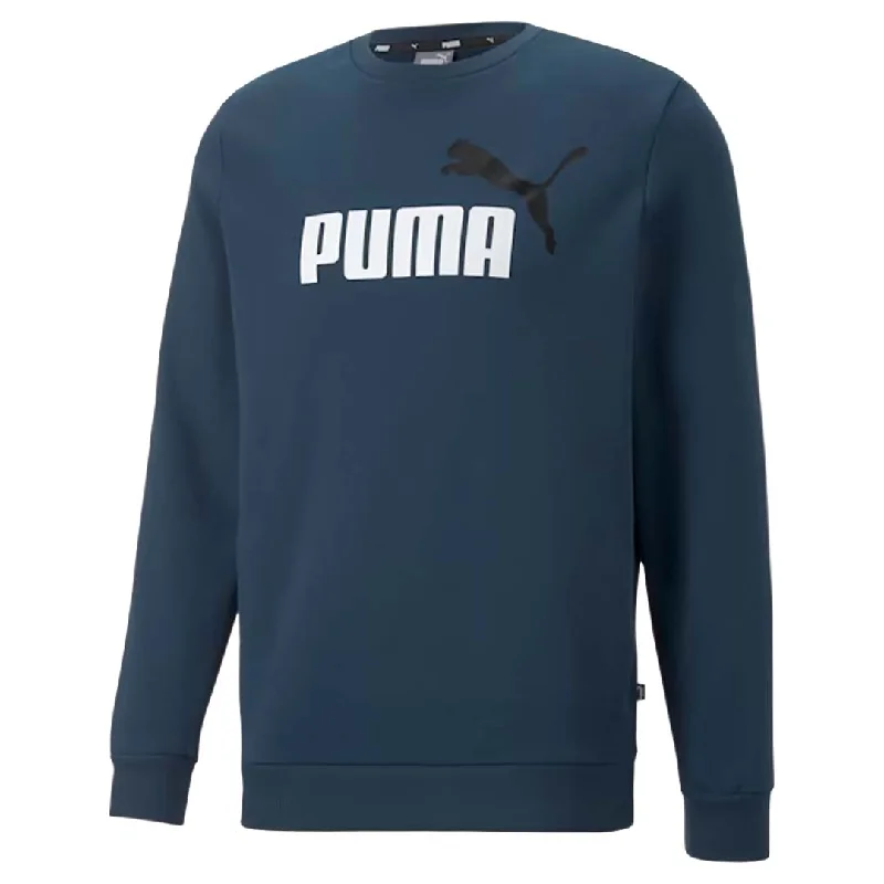 sock reviews hiking -  Puma - Men's Essentials 2 Colour Big Logo Crewneck (586762 71)