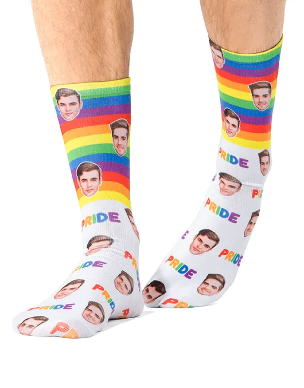 sock features thermal -  Rainbow Pride Socks