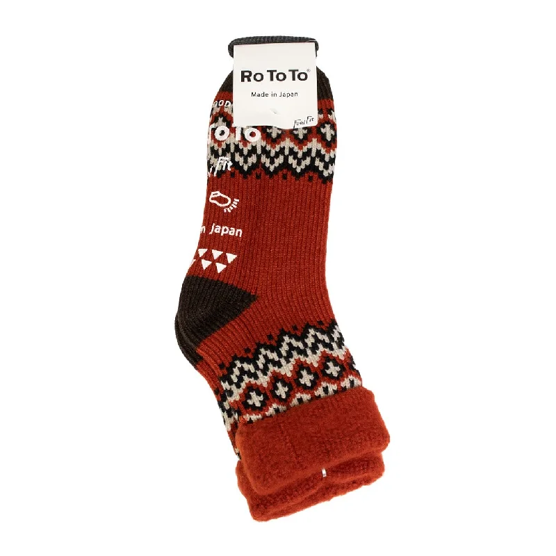 sock colors custom -  RoToTo Comfy Room Socks Nordic Red