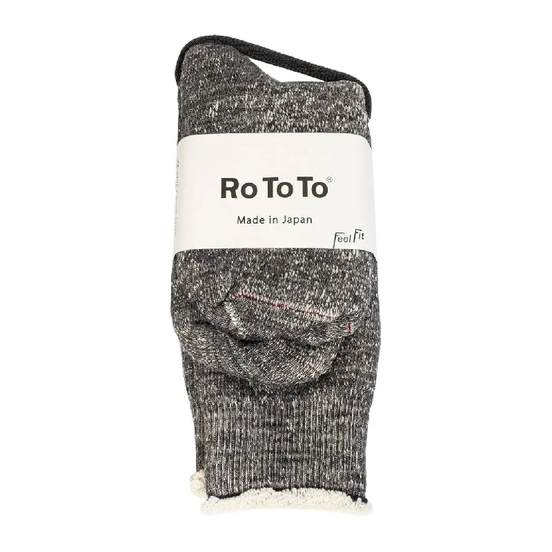 sock designs thermal -  RoToTo Double Face Socks Charcoal