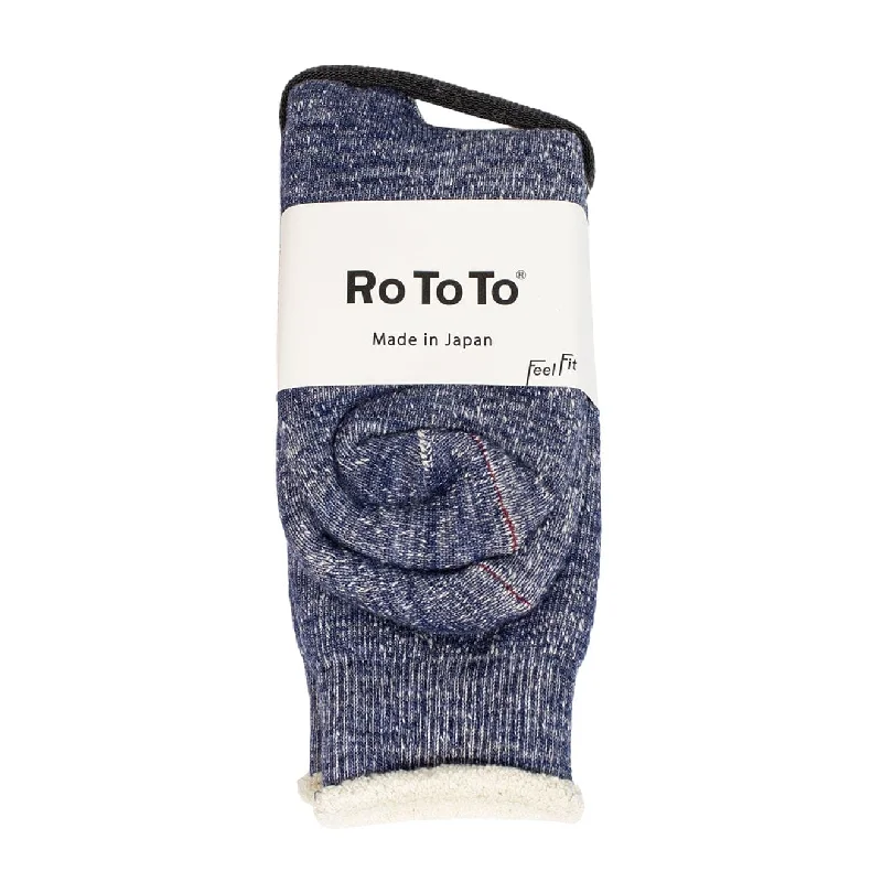 sock styles running -  RoToTo Double Face Socks Deep Ocean