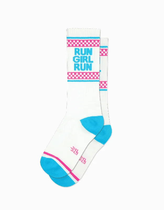 sock styles running -  Run Girl Run Gym Socks