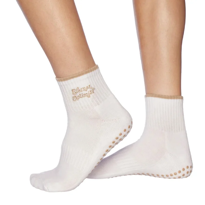 sock sales thermal -  Eternal Optimist - Crew Grip Sock (Barre / Pilates)