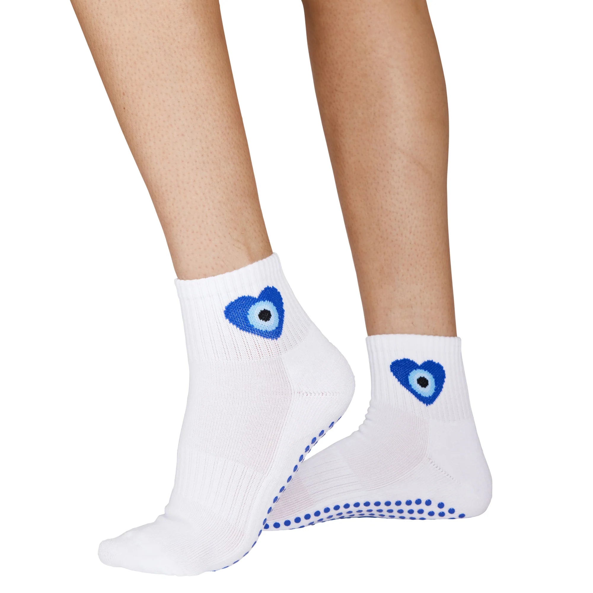 sock features running -  Evil Eye - Ankle Grip Sock (Barre / Pilates)