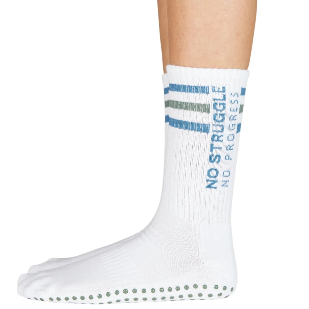 sock ratings thermal -  No Struggle, No Progress - Crew Grip Sock (Barre / Pilates)