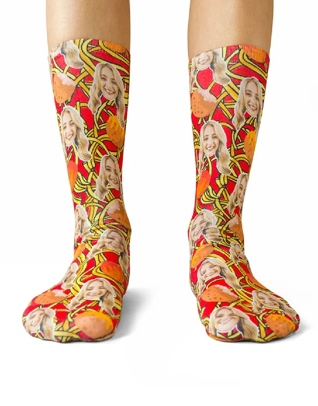 sock packaging thermal -  Spaghetti & Meatballs Socks