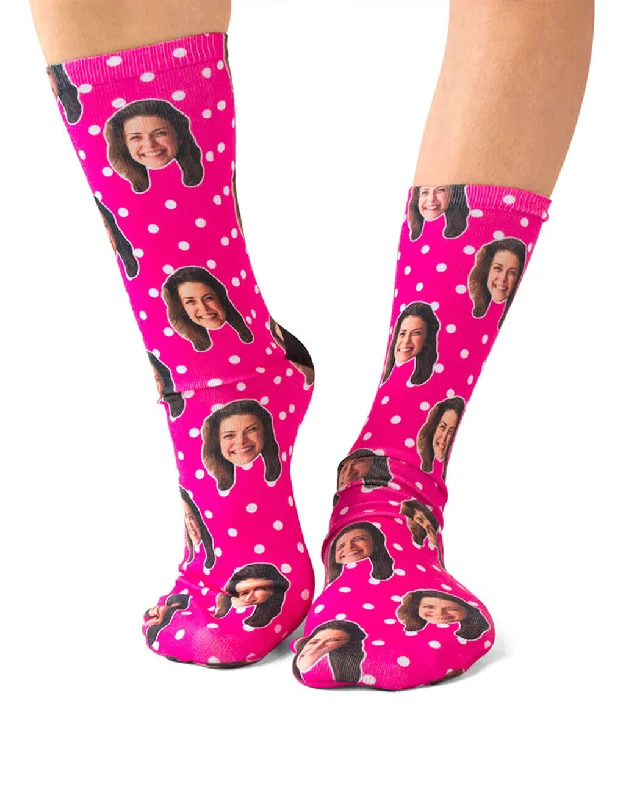 sock promotions custom -  Spotty Face Socks