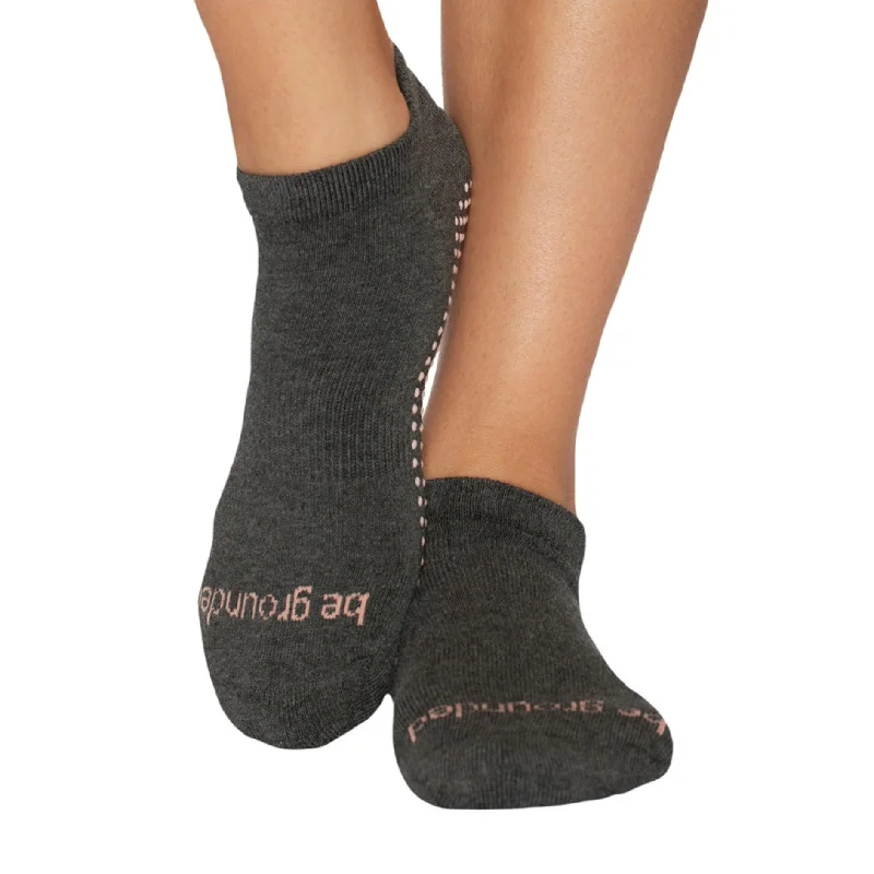 sock inventory running -  Be Grounded Grip Sock - Charcoal (Barre / Pilates)