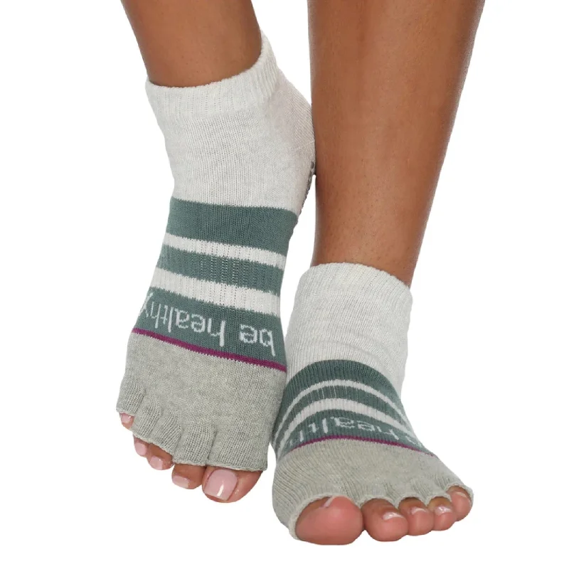 sock benefits custom -  Be Healthy - Meadow - Half Toe Grip Socks (Barre / Pilates)