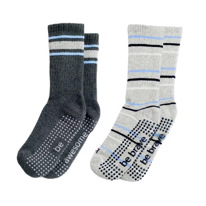 sock delivery hiking -  Boys 2 Pack  - Cooper Grip Crew Socks (Barre / Pilates)