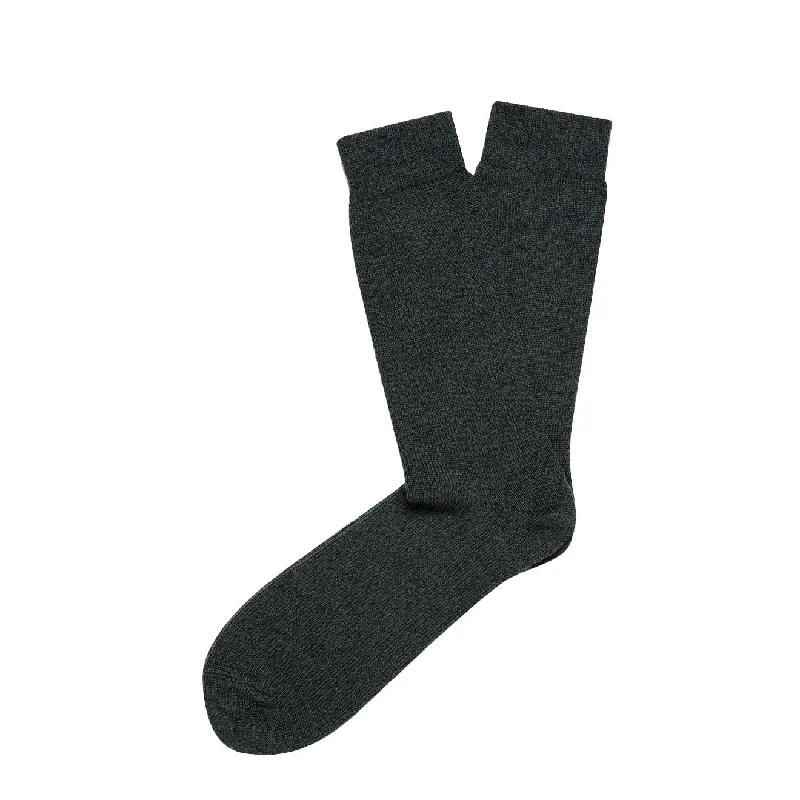 sock sales running -  Sunspel Merino Wool Socks Dark Moss Twist