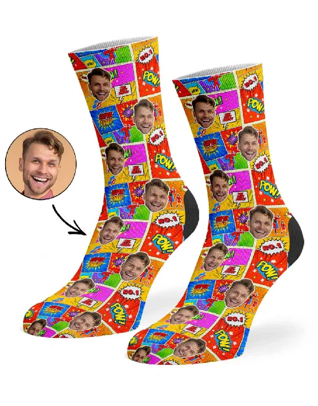 sock stock thermal -  Super Comic Dad Socks