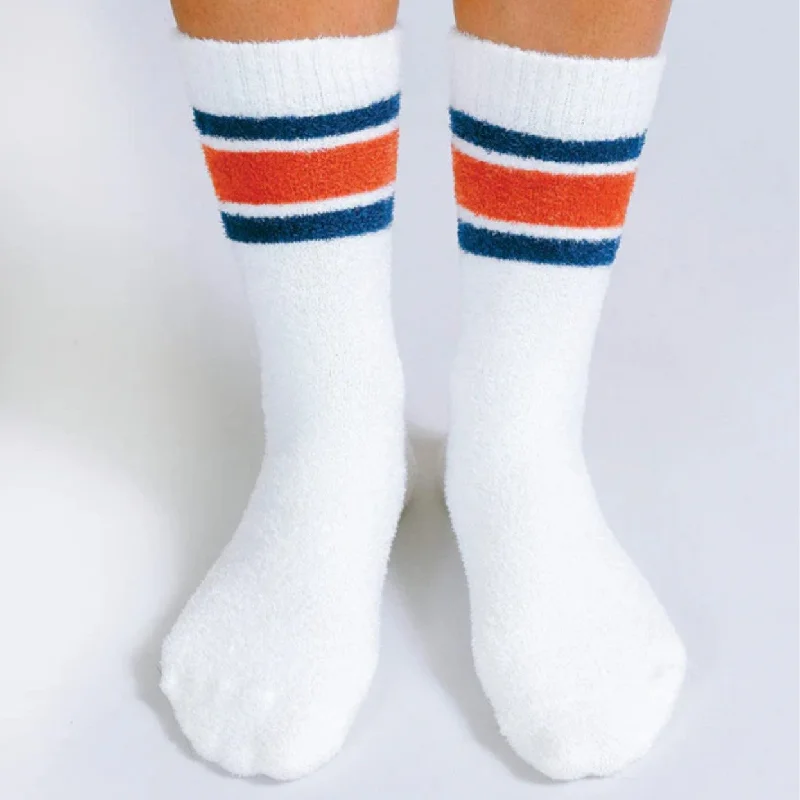 sock features hiking -  Flour Plush Teddy Ankle Socks - (No Grips)