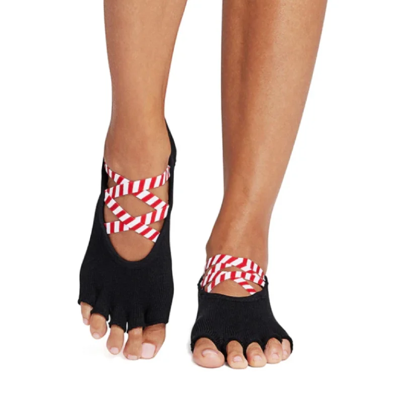 sock coupons thermal -  Elle Half Toe - Candy Cane Lane Grip Socks (Barre / Pilates)