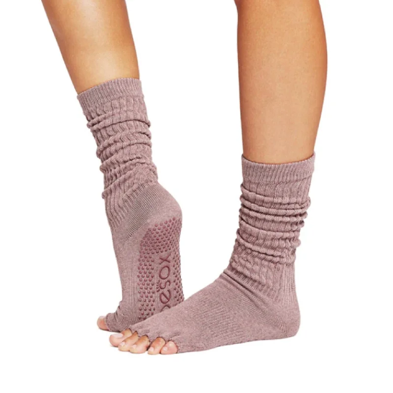 sock care running -  Half Toe Slouch Grip Socks (Barre / Pilates)