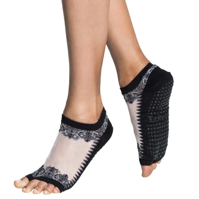 sock deals hiking -  Flow Grip Socks - Black & Sheer Gala (Barre / Pilates)