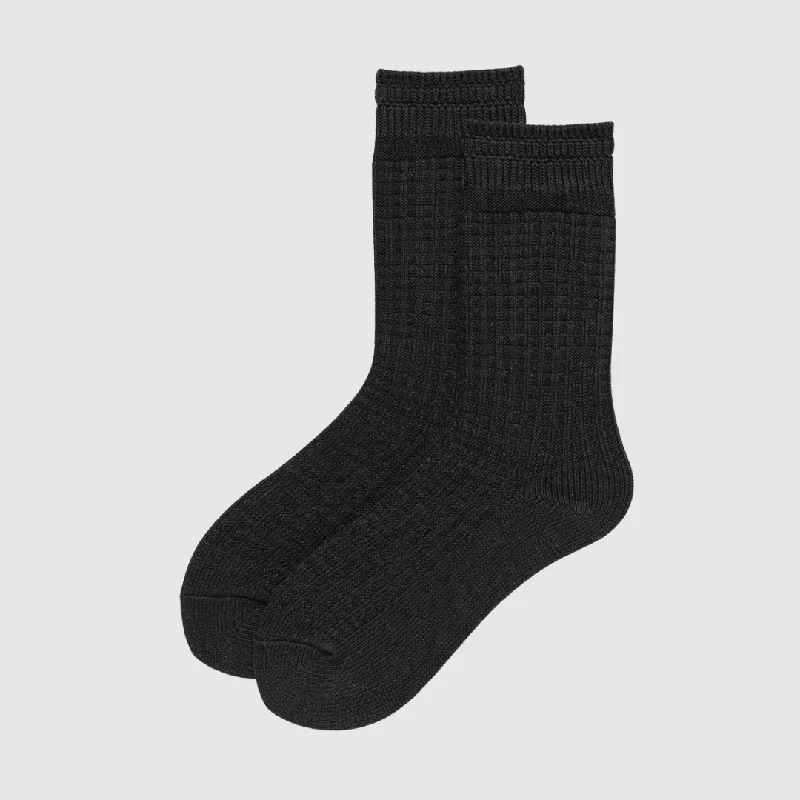 sock promotions thermal -  Unisex Lightweight Textured Socks - Black