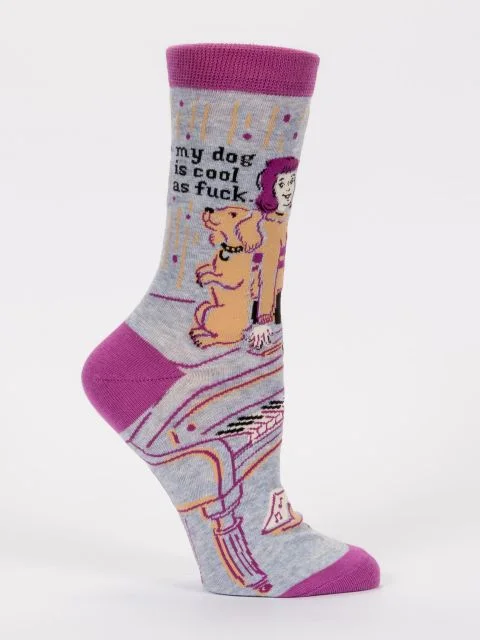 sock deals thermal -  My Dog is Cool as Fuck Women's Crew Sock