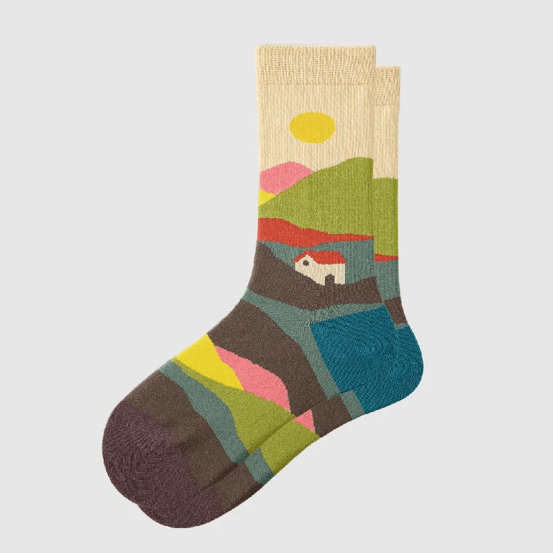 sock coupons thermal -  Women's Meadow Cottage Crew Socks