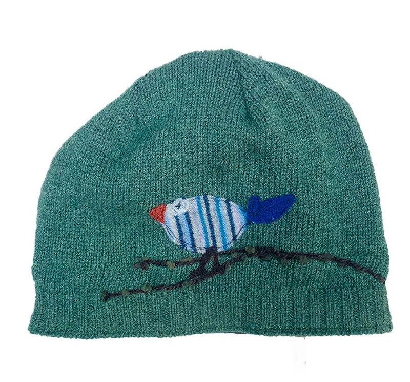 sock ratings running -  Sardine Wool Hat-Cute Bird