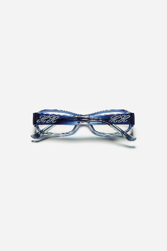 sunglasses with icy rifts -  Alba Carat / Denim / Sapphire