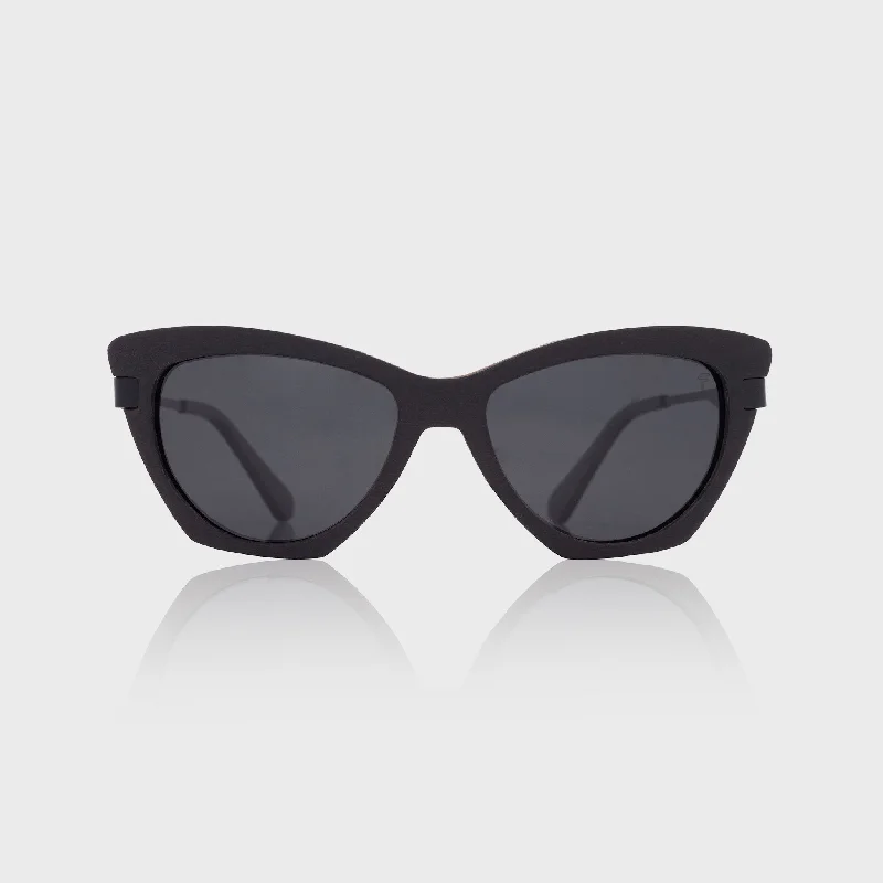 sunglasses with icy rumbles -  Andromeda Wood Black x Iron Sunglasses