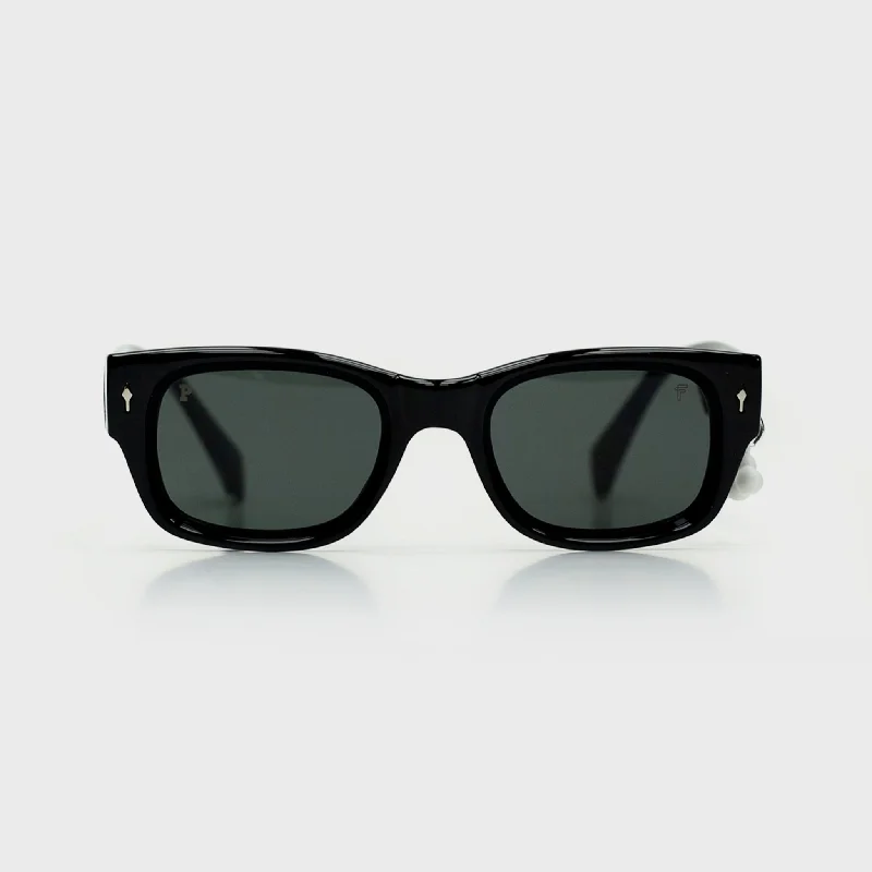 sunglasses for winter rolls -  ATLAS BLACK PARCHITA X FENTO SUNGLASSES