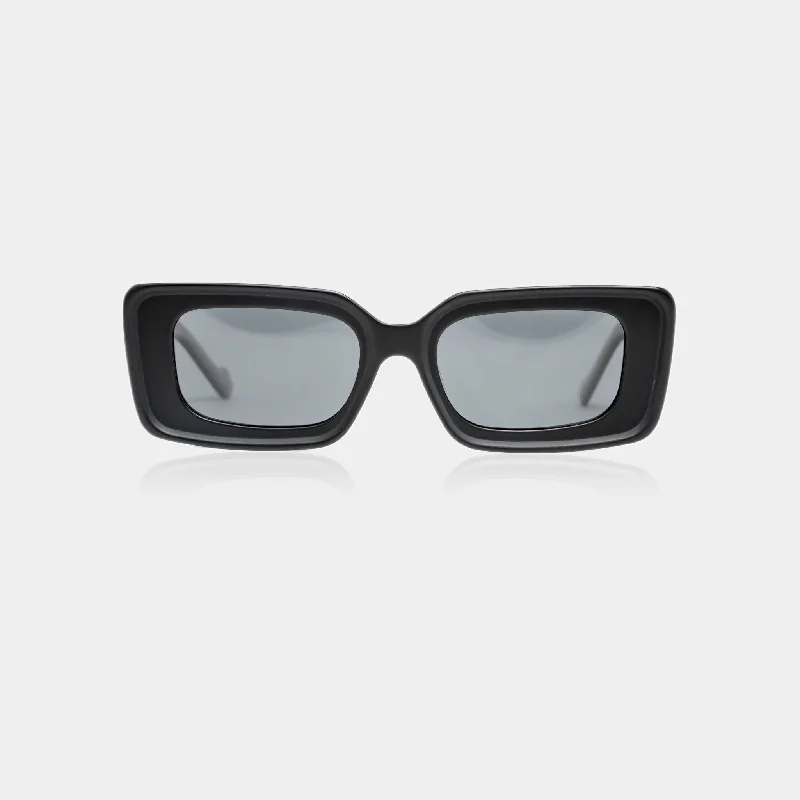 sunglasses with frosty rallies -  CAMERON ACETATE BLACK SUNGLASSES