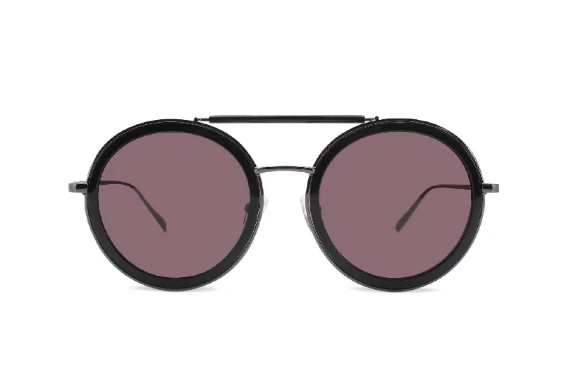 sunglasses for snowy rings -  CASTOR BLACK - Round Sunglasses