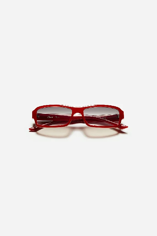 sunglasses with frosty spirals -  Cindy / Ruby / Grey (G)