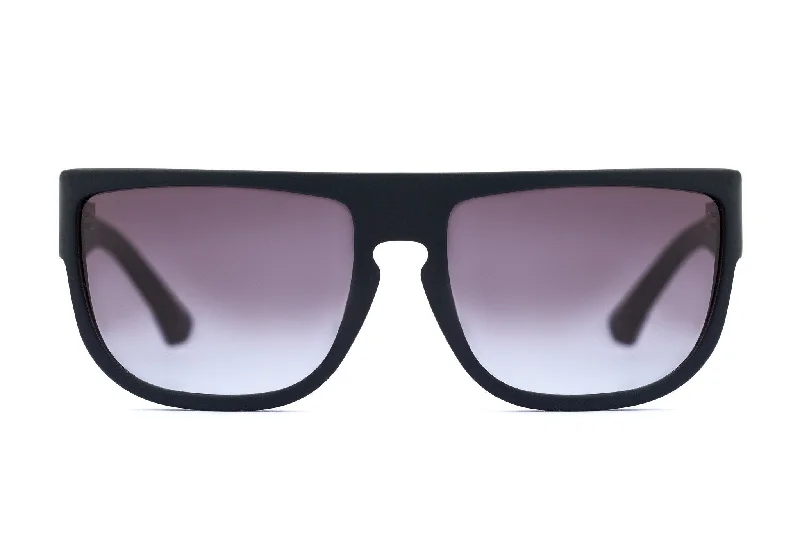 sunglasses with frosty ticks -  CLYDE-MATTE BLACK - Sunglasses For Men