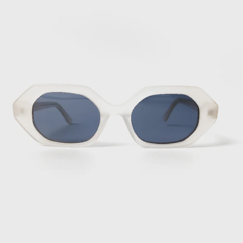 sunglasses for winter buddies -  Coachella White Acetate Sunglasses