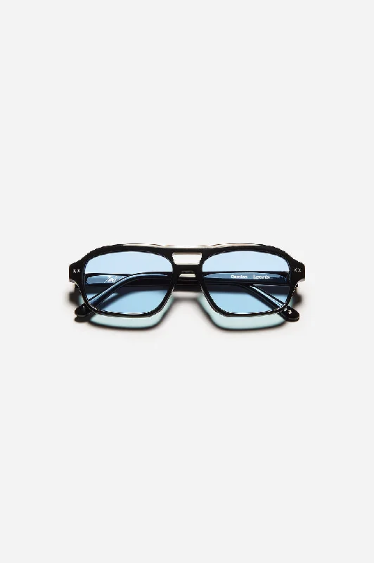 sunglasses for winter clusters -  Damien / Black / Blue