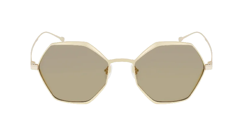 31D Gold Hexagon Sunglasses