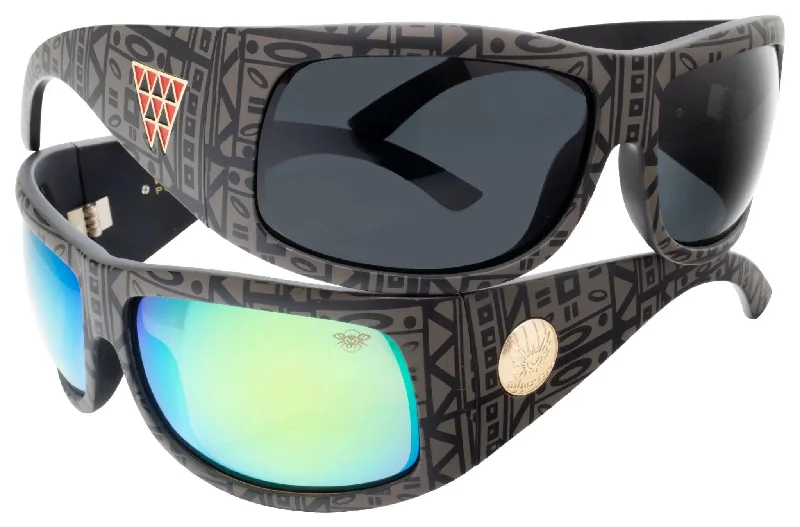 sunglasses with frosty lines -  Fly Coca / Buttons Signature Model