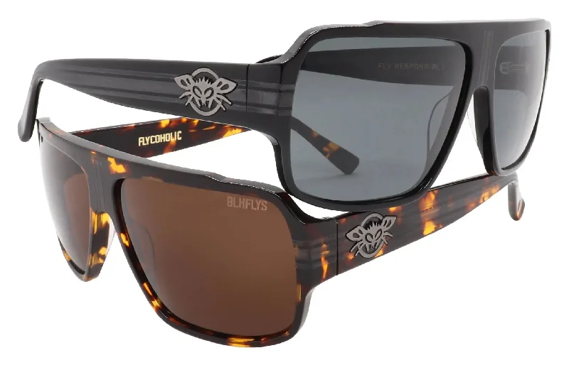 sunglasses with frosty slices -  Flycoholic Polarized