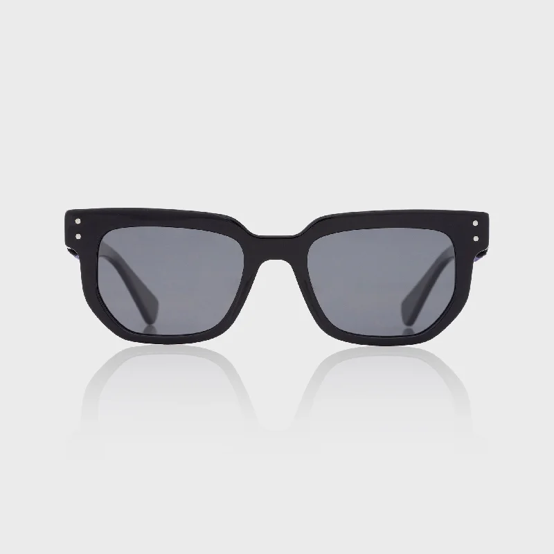 sunglasses for winter breaches -  Glastonbury Black Acetate Sunglasses