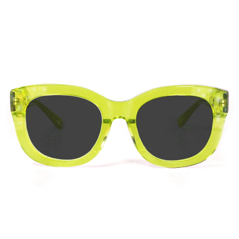 sunglasses with icy byways -  Hellen Highwater Sunglasses - Neon