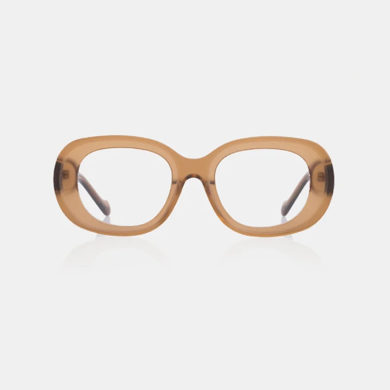 sunglasses with frosty echoes -  IRIS ACETATE BROWN EYEGLASSES