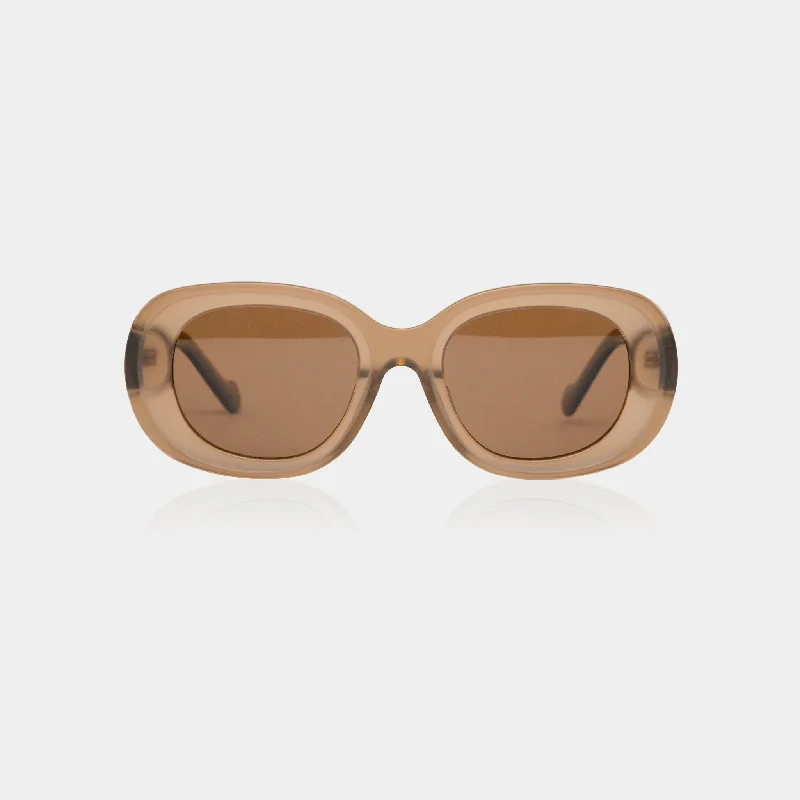 sunglasses with frosty opposites -  IRIS ACETATE BROWN SUNGLASSES