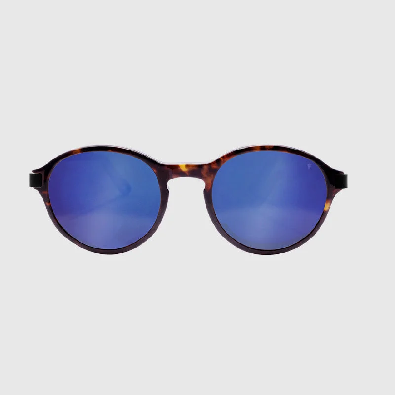 sunglasses with frosty tracks -  Lincoln Tortoise Blue Acetate Sunglasses