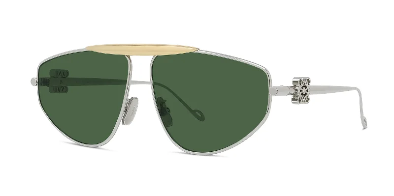 sunglasses with icy notches -  Loewe Metal LW40116U